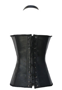 Sexy Black Buckle-up Steampunk Corset