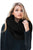 Sexy Black Cable Knit Chunky Scarf