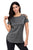 Sexy Black Crisscross Detail Short Sleeve T-shirt