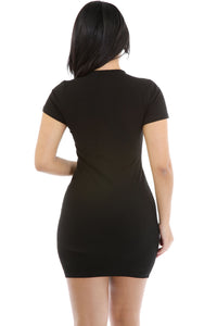 Sexy Black Funky Zip or Not Dress