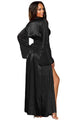 Sexy Black Glamour Valentine Long Robe