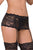 Sexy Black Lace Band Garter Belt with Thong