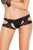 Sexy Black Lace Suspender Crotchless Panty