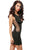 Sexy Black Lace up Bodycon Mini Dress