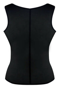 Sexy Black Latex Corset with Adjustable Shaper Trainer Belt