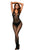 Sexy Black Leavy Lace Seamless Mesh Body Stocking