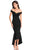 Sexy Black Off-shoulder Mermaid Jersey Evening Dress