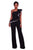 Sexy Black One Shoulder Falbala Design Jumpsuits