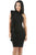 Sexy Black Ruffle Trim Body-hugging Mini Dress