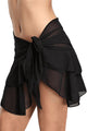 Sexy Black Ruffled Mesh Mini Skirt