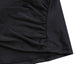 Sexy Black Solid Ruched 2pcs Tankini Skirted Swimsuit