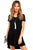 Sexy Black Trendy Sweetheart Neck Pocket Shirt Dress