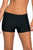 Sexy Black Wide Waistband Swimsuit Bottom Shorts