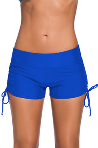 Sexy Blue Adjustable Ties Swim Bottom Shorts