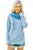 Sexy Blue Duotone Chic Hooded Sweatshirt