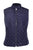 Sexy Blue High Neck Cotton Quilted Vest Coat