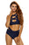 Sexy Brazil Royal Blue Multiway Strap High Waist Bikini