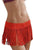 Sexy Bright Orange Fringe Skirt Cover up