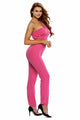 Sexy Bright Pink One-shoulder Jumpsuit