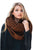 Sexy Brown Cable Knit Chunky Scarf