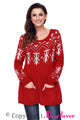 Sexy Burgundy A-line Casual Fit Christmas Fashion Sweater