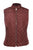 Sexy Burgundy High Neck Cotton Quilted Vest Coat