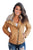 Sexy Camel Faux Fur Collar Trim Black Quilted Jacket