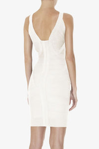 Sexy Celebrity Hot-selling White Bandage Dress