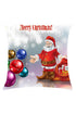Sexy Cheap Father Christmas and Baubles Printed Decorative Pillow Case