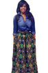 Sexy Chic Circle African Print Maxi Skirt