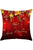Sexy Christmas Baubles and Stars Pattern Decorative Pillow Case