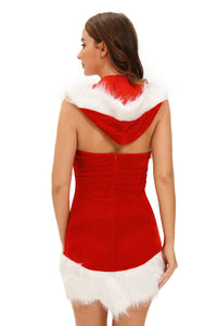 Sexy Christmas Beauty Hooded Dress
