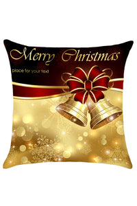 Sexy Christmas Bowknot Bells Printed Throw Pillow Case