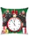 Sexy Christmas Clock and Baubles Pattern Decorative Pillow Case
