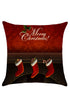 Sexy Christmas Fireplace Patterned Linen Throw Pillow Case