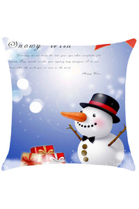 Sexy Christmas Snowman Pattern Throw Pillow Case