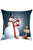 Sexy Christmas Snowman Print Cushion Cover