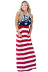 Sexy Country Love American Flag Maxi Dress