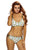 Sexy Crisscross Straps Pineapple Print Reversible 2pcs Swimsuit