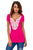 Sexy Crochet Lace Applique Rosy T-shirt