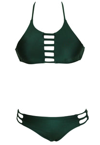 Sexy Cut out Vintage Pinup Female Two Piece Tankini