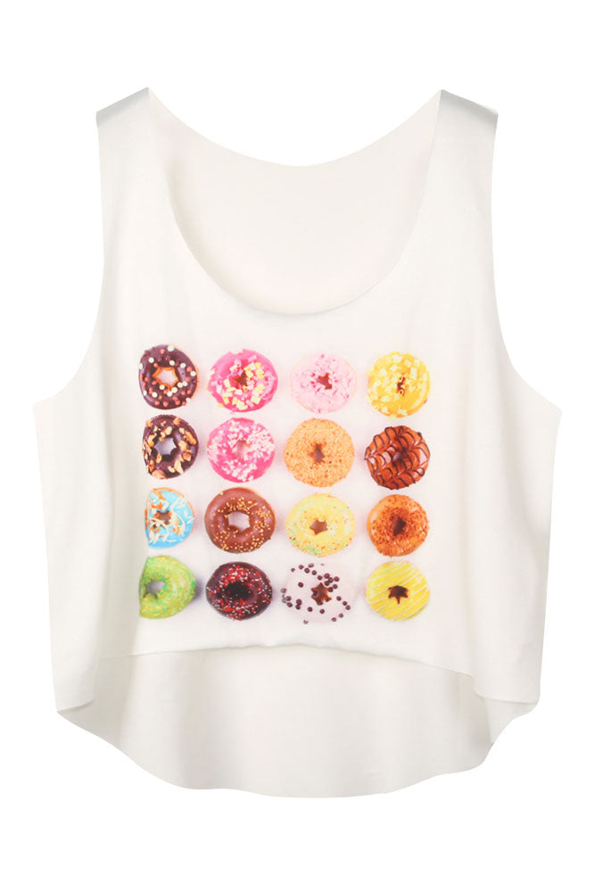 Sexy Cute Cookies Printing Women Vest Top SEXY AFFORDABLE CLOTHING Sexy Cute Cookies Printing Women Vest Top SEXY AFFORDABLE CLOTHING