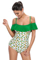 Sexy Cute Pinapple Fruit One-piece Swimwear