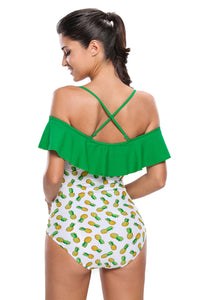 Sexy Cute Pinapple Fruit One-piece Swimwear