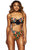 Sexy Dark African Print Cut out High Waist Swimsuit