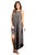 Sexy Dark Gray Sexy Chic Sleeveless Asymmetric Trim Maxi Dress