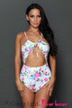 Sexy Delightful Bloom Cutout One Piece Swimsuit
