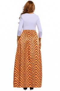 Sexy Deluxe African Print Maxi Skirt