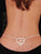 Sexy Double Heart Rhinestone Belly Chain and Lower Back