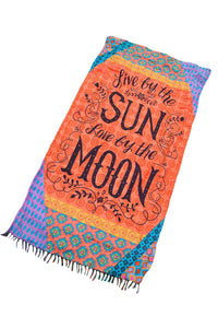 Sexy Enjoy Sun and Moon Beach Towel Blanket
